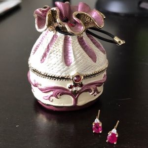 RUBY AND DIAMOND EARRINGS